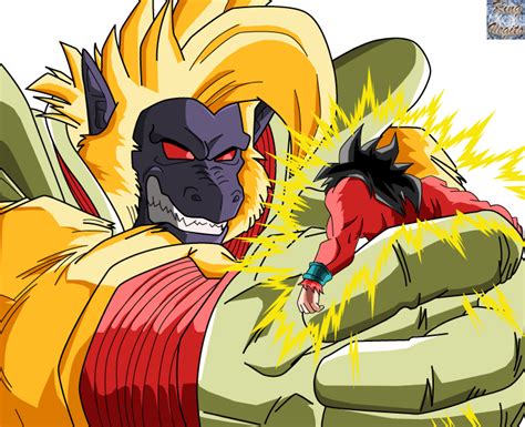Ozaru Baby Vegeta Vs Goku Ssj4 By Sonssj3 On Deviantart