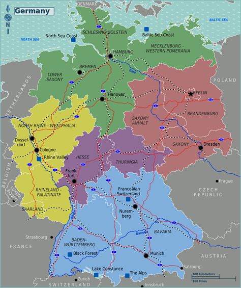 Žemėlapis Vokietija 2041 X 2434 Pixel 13 Mb Creative Commons