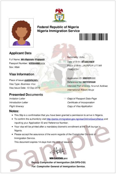 Nigeria E Visa Application Ngconsulate