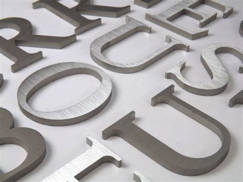 100mm High Brushed Stainless Steel Letters Metal Letters
