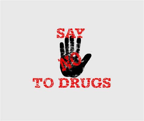 Say No To Drugs Digital Art By Vrl Arts