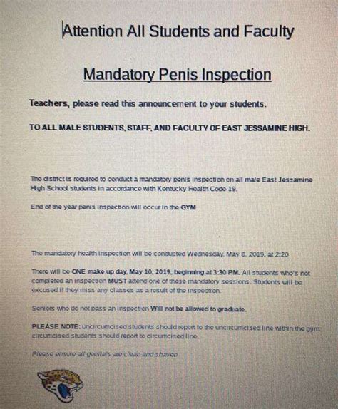 Penis Inspection Telegraph