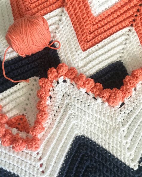 Single Crochet Chevron Baby Blanket Daisy Farm Crafts