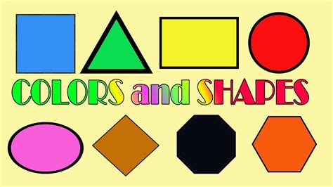 Learn How To Color Shapes Learn How To Draw Fill Coloring Shapes