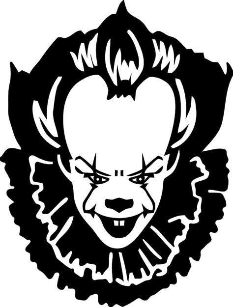 Reflective It Pennywise Scary Clown Vinyl Die Cut Sticker Etsy