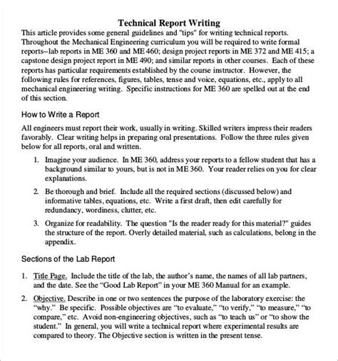 Cover page 2 [this will contain title of the report, the name of the entity for which it was prepared, the name of the person who prepared. How to write a technical report