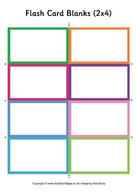 Flash cards can be used for easy memorization and educational purposes. Make Your Own Flashcards Template Luxury Flash Card Template | Printable flash cards, Vocabulary ...