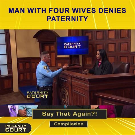man with four wives denies paternity full episode paternity court man with four wives
