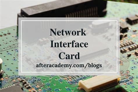 What Is A Nicnetwork Interface Card