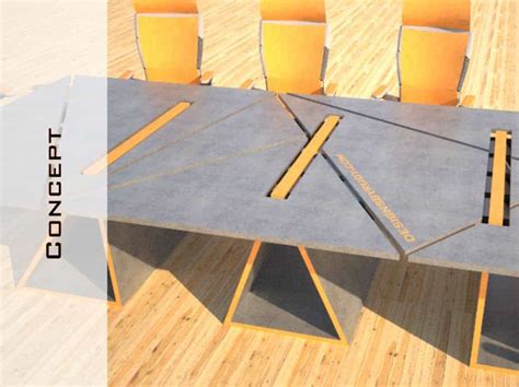 Concrete Conference Table Design And Fabrication Designsbyrudy