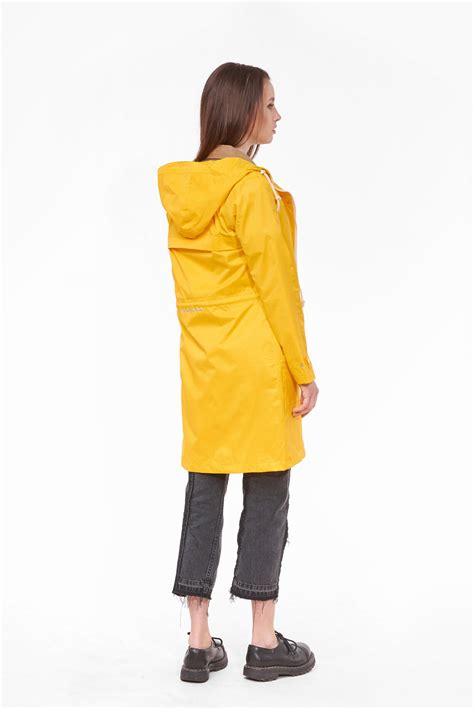 Yellow Raincoat Women Yellow Rain Jacket Waterproof Raincoat Etsy