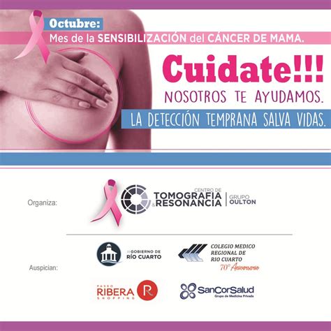 octubre mes de la sensibilizaciÓn del cÁncer de mama colegio médico regional de río cuarto