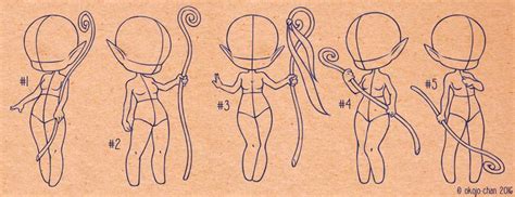 Chibi base set #7 by Okojo-Chan on DeviantArt | Chibi, Drawing base