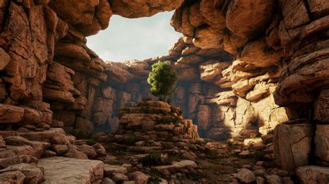 Nature Cave Cliff In Environments Ue Marketplace