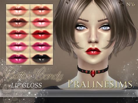 Cotton Candy Lip Gloss By Pralinesims At Tsr Sims 4 Updates