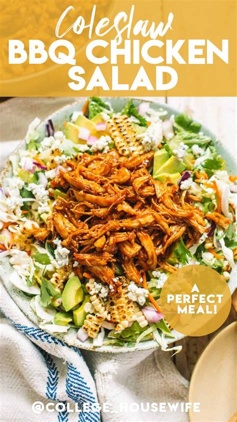 Which of these unique ways to use coleslaw would you like to try? Coleslaw BBQ Chicken Salad | Recipe | Bbq chicken salad ...