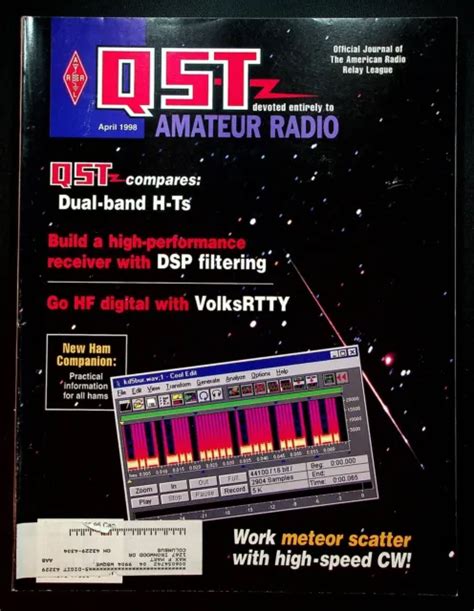 Vintage Qst Magazine April Volksrtty Dual Band H Ts Dsp Arrl Ham Radio Picclick