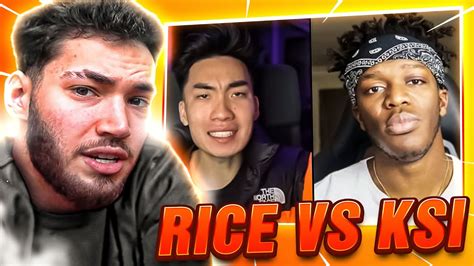 adin reacts to the ricegum and ksi beef youtube