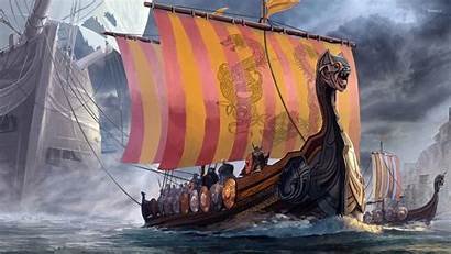 Vikings Wallpapers Viking Ship Asgard Digital Background
