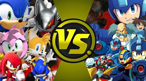 Sonic Vs Mega Man Hyper War Mega Man Vs Sonic The Hedgehog Cartoon