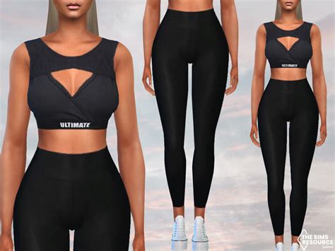 The Sims 4 Ultimate Full Body Fitness Outfit By Saliwa The Sims Book