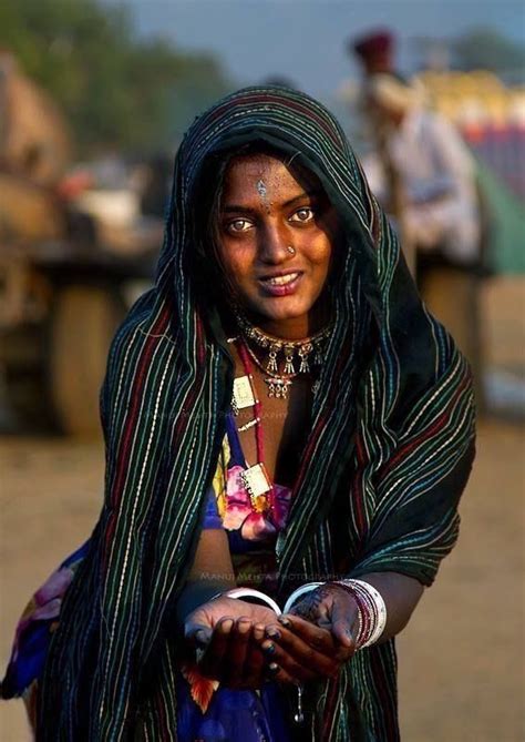 Beautiful Indian Tribal Girl Probably From Rajasthan Or Gujarat