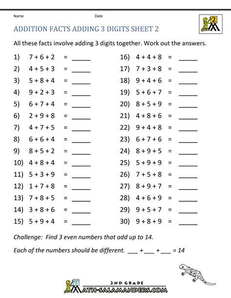 missing number worksheet: NEW 892 MISSING NUMBER ADDITION PROBLEMS YEAR 3