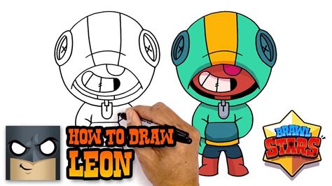 How To Draw Leon Brawl Stars Awesome Step By Step Tutorial