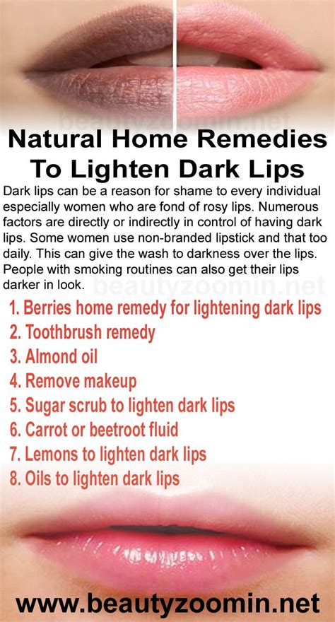 Top Natural Home Remedies To Lighten Dark Lips Artofit