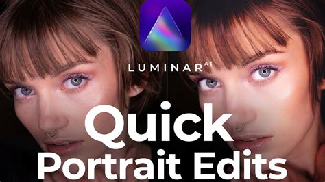 Quick Portrait Edits With Luminar Ai Vignette And Mask Youtube