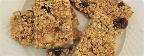Barre de céréales aux pommes et raisins