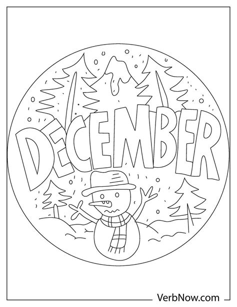 Free December Coloring Pages For Download Printable Pdf Verbnow