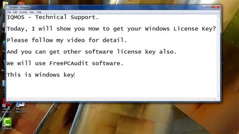 How To Check Windows License Key Windows 7 8 10 Key Youtube