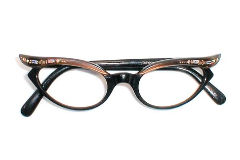 Swank Frame France Vintage Womens Cat Eye Glasses