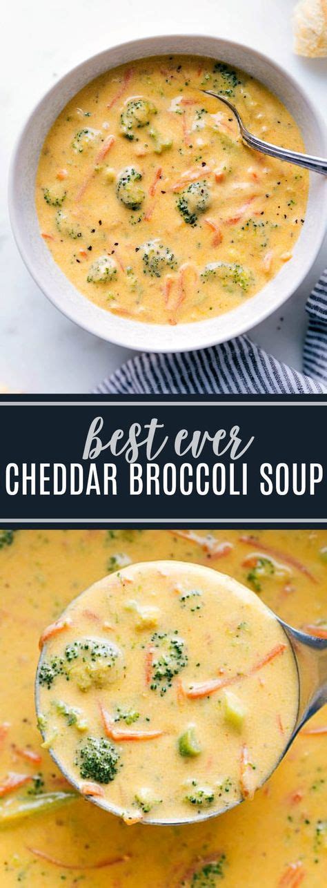 Creamy And Delicious Broccoli Cheddar Soup Made In One Pot On The