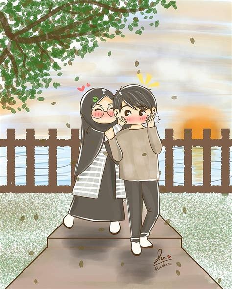 Muslim Couple Muslim Couple Cartoon HD Phone Wallpaper Pxfuel