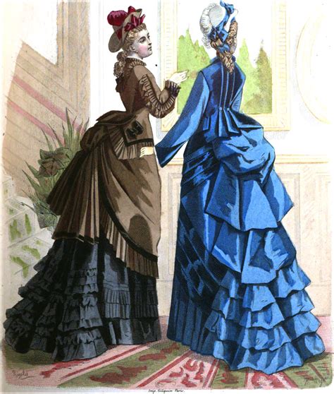 19th Century Historical Tidbits 1875 Ladies Dresses