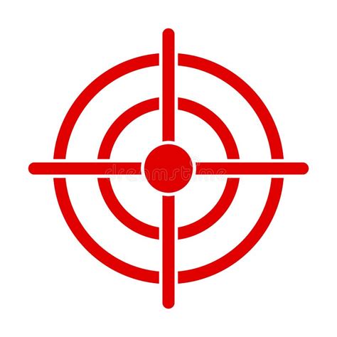 Target Aim Icon Archer Sports Game Symbol Game Aiming Sight Dot