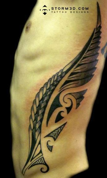 Maori Fern Tattoo With Koru Swirls The Best Tattoo Designs