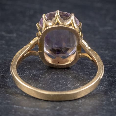 Antique Victorian Purple Spinel Ring 18ct Gold 5ct Spinel Circa 1900 Antique Jewellery Online