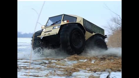 Extreme Off Road Russian Amphibious Sherp Vehicle Youtube