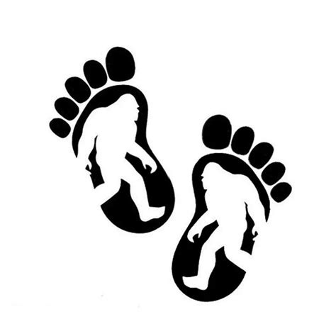 Buy 1515cm Bigfoot Footprints Car Sticker Decal