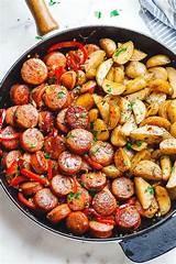Thin sauce with reserved pasta water if necessary. 20-Minute Smoked Sausage and Potato Skillet | Smoked ...