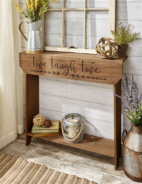 Free 2 Day Shipping Buy Farmhouse Sentiment Console Table With Live