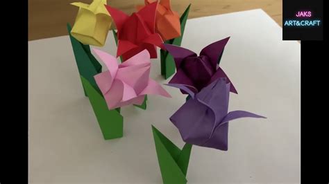 Origami Tuliphow To Make Origami Tulip Step By Steppaper Tulipdiy