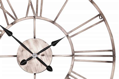 Vintage Copper Effect Metal Wall Clock Furniture La