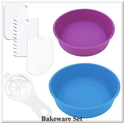 How to use one cake pan for any baking recipe. Silicone Sonku Non Stick Separator Scrapers Blue in 2020 ...