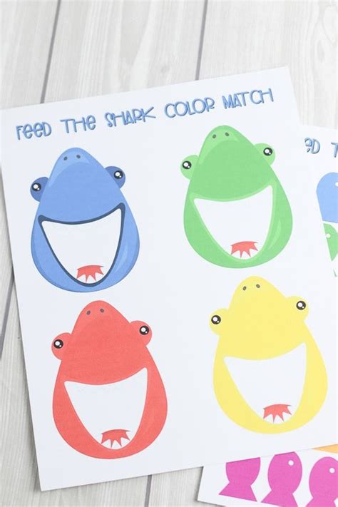 Feed The Shark Game With Free Printable Shark Activities Shark Games