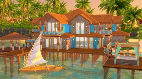 Let S Build A Tropical Beach House In The Sims Part Youtube