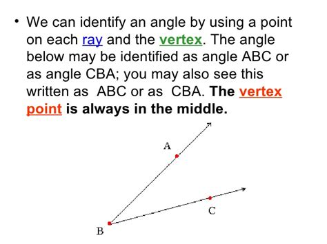 Classifying Angles